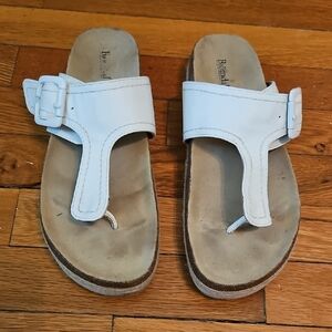 Bjorndal White and Tan Sandals